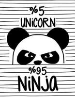 5% Unicorn 95% Ninja (Journal, Diary, Notebook for Unicorn Lover)