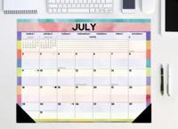 Watercolor Stripes 2023 22 X 17 Large Monthly Deskpad