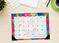 Bold Geo 2023 22 X 17 Large Monthly Deskpad