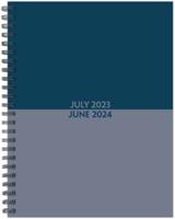 Blue Duotone Academic 2023-24 6.5 X 8.5 Softcover Weekly Planner