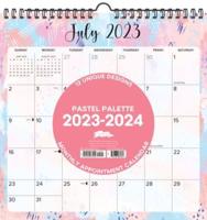 Pastel Pallet 2023-24 Academic 12 X 12 Spiral Wall Calendar