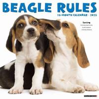 Beagle Rules 2025 12 X 12 Wall Calendar