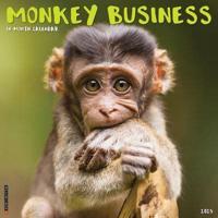 2025 Monkey Business Wall Calendar