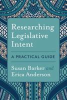 Researching Legislative Intent