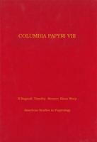 Columbia Papyri VIII