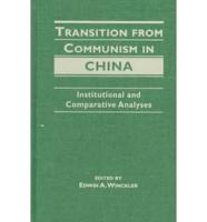 Transition from Communism in China