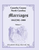 Catawba County, North Carolina, Marriages, 1842[50]-1880