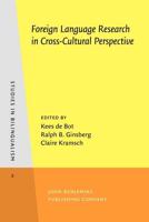 Foreign Language Research in Cross-Cultural Perspective