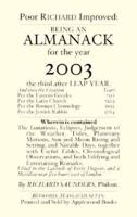 Poor Richard's Almanack for 2003