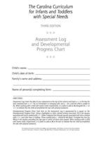 Assessment Log and Developmental Progress Charts for Infants and Toddlers (CCITSN)