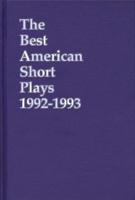 The Best American Short Plays 1992-1993