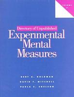 Directory of Unpublished Experimental Mental Measures. Vol. 7