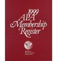 1999 Apa Membership Register