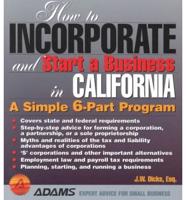 How to Incorporate and Start a Business in California