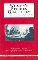 Women and Literacy: Moving to Power and Participation
