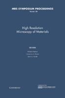 High Resolution Microscopy of Materials: Volume 139