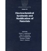 Electrochemical Synthesis and Modification of Materials