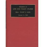 Research in Law and Policy Studies