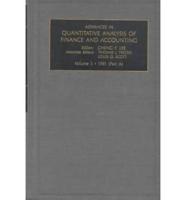 Advances in Quantitative Analysis of Finance and Accounting