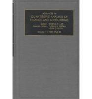 Advances in Quantitative Analysis of Finance and Accounting, 1991, Part B