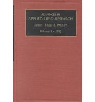 Advances in Applied Lipid Research