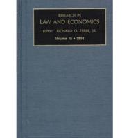 Research in Law and Economics 1994