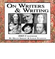 On Writers & Writing 2005 Calendar