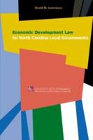 Economic Development Law for North Carolina Local Government