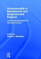 Homosexuality in Renaissance and Enlightenment England