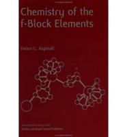 Chemistry of the F-Block Elements