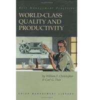 World Class Quality + Productivity