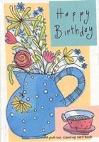 Blooming Pitcher Birthday Pull-Out Card Book