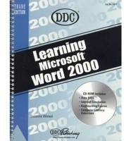 Learning Microsoft Word 2000