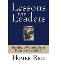 Lessons for Leaders