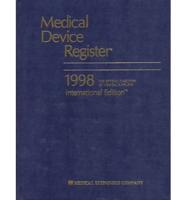 MDR 1998 Medical Device Register International Edition