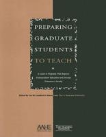 Preparing Graduate Students to Teach