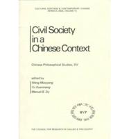 Civil Society in a Chinese Context
