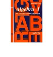 Saxon Algebra 1 Answer Key & Tests Third Edition