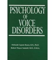 Psychology of Voice Disorders