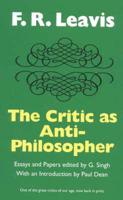 The Critic as Anti-Philosopher