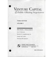Venture Capital & Public Offering Negotiation
