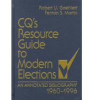 CQ's Resource Guide to Modern Elections
