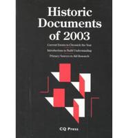 Historic Documents of 2003