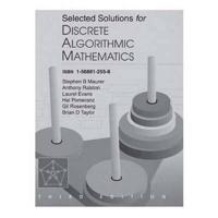 Selected Solutions for Discrete Algorithmic Mathematics, Third Edition