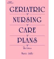 Geriatric Nursing Care Plans