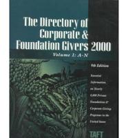 The Directory of Corporate & Foundation Givers 2000