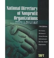 National Directory of Nonprofit Organizations 2002