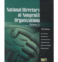 National Directory of Nonprofit Organizations 2002