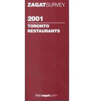 Zagat Toronto Restaurants 2001