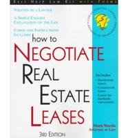 How to Negotiate Real Estate Leases